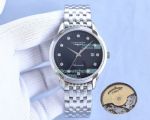 High Quality Replica Longines Black Face Stainless Steel Strap Watch